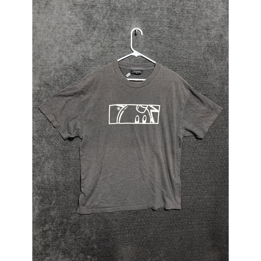 The Hundreds Adam Bomb Eyes Graphic T-Shirt Charcoal Grey XL Streetwear